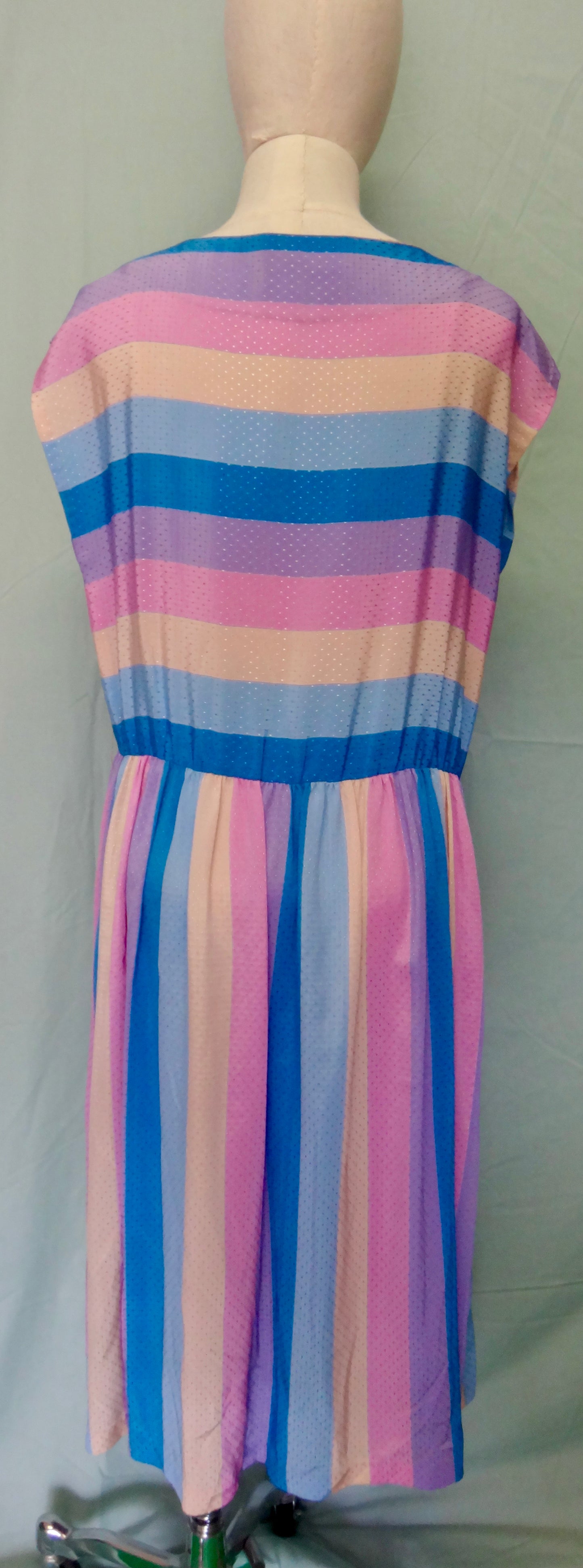70s Rainbow Stripe Dress