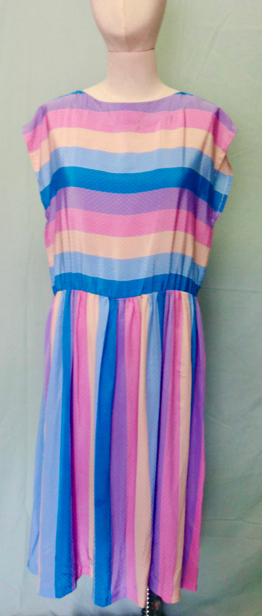 70s Rainbow Stripe Dress