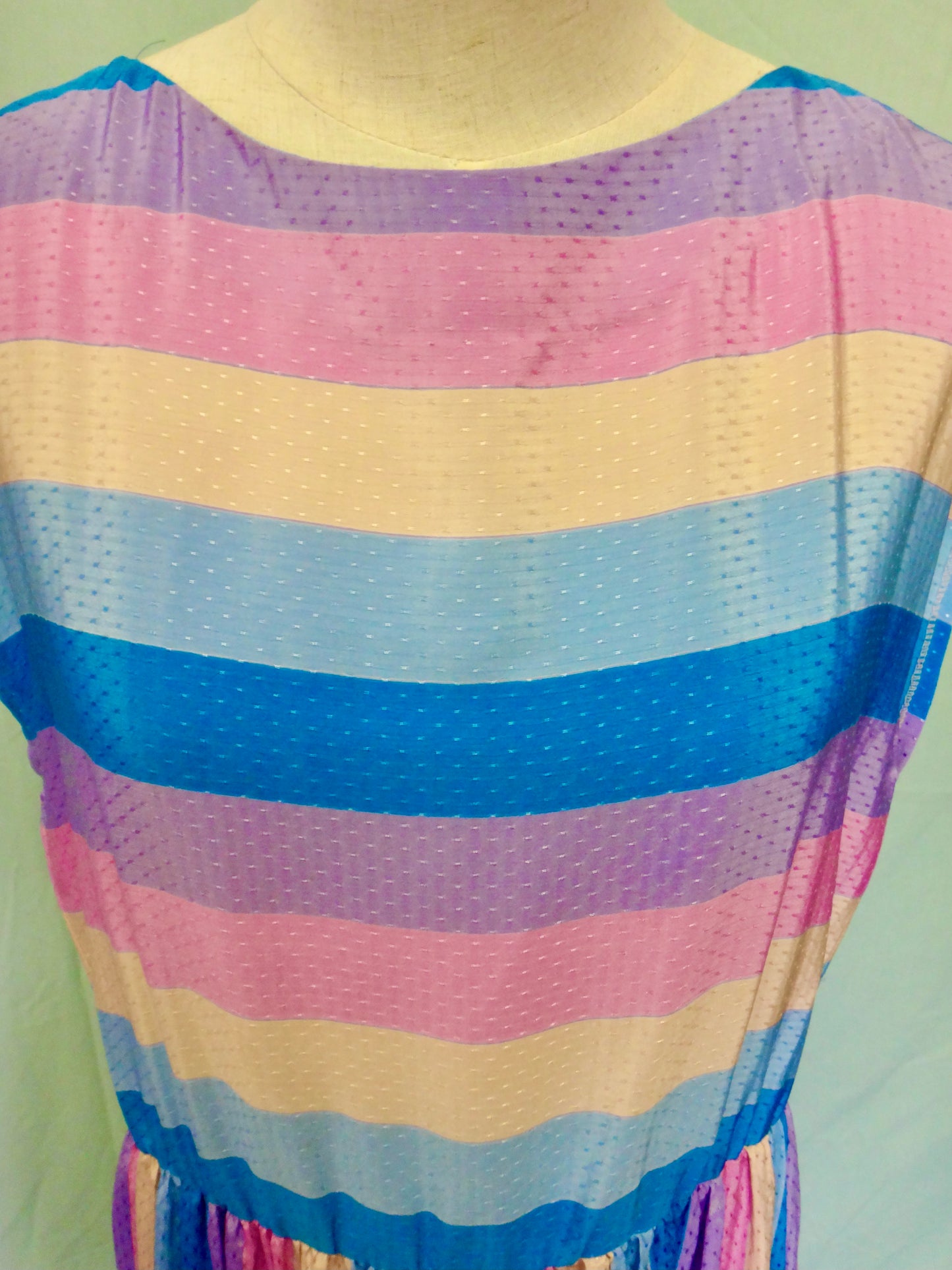 70s Rainbow Stripe Dress