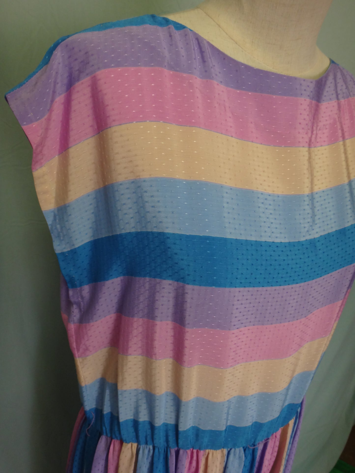 70s Rainbow Stripe Dress