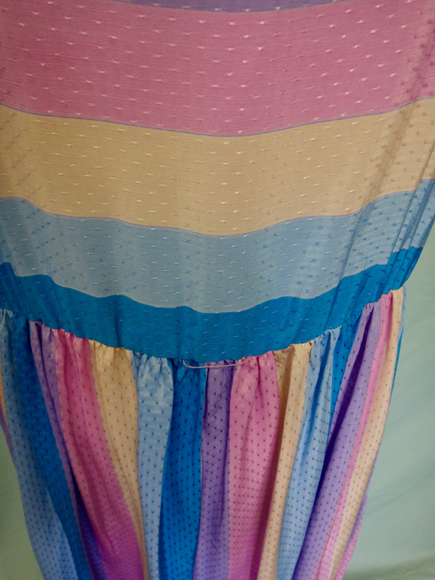 70s Rainbow Stripe Dress