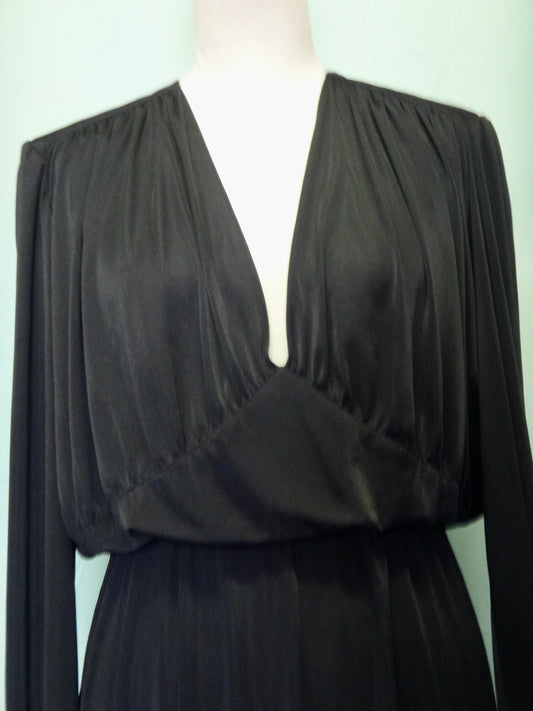 70s/80s Stunning Black Cocktail Dress