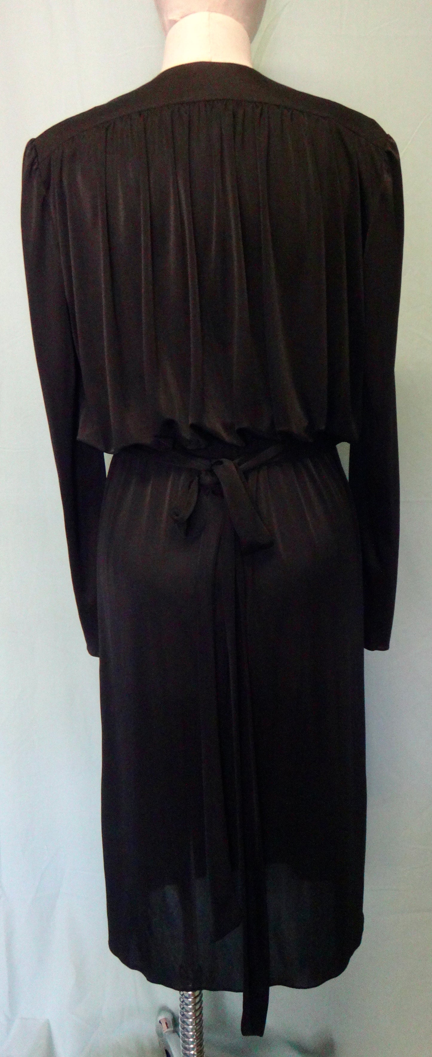 70s/80s Stunning Black Cocktail Dress