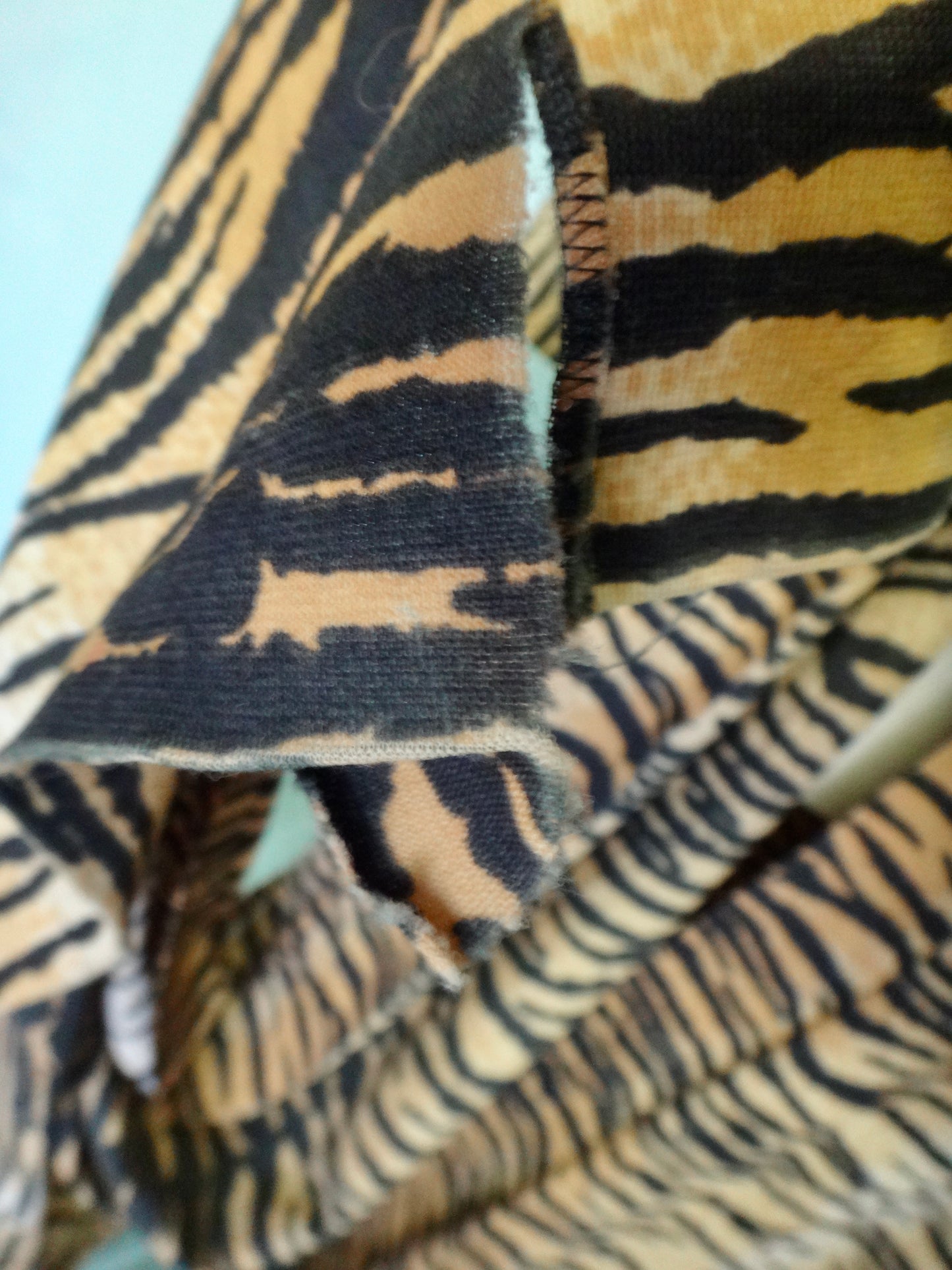 70s Animal Print Dress Jacket Robe