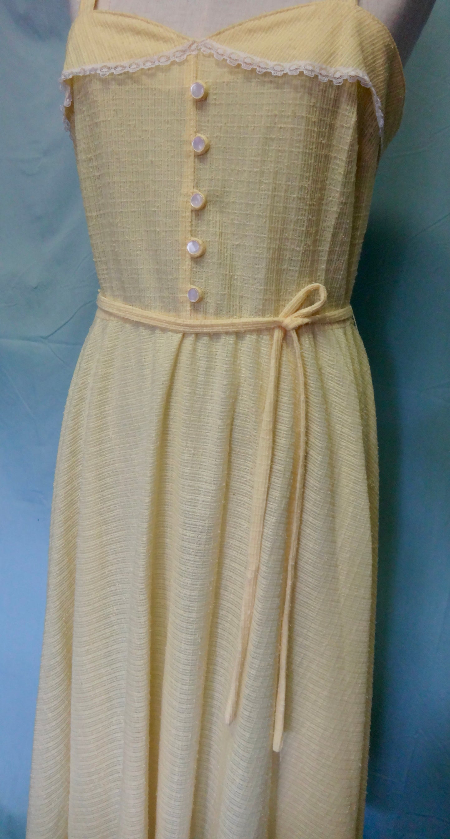 Sunny Yellow 50s-Style Day Dress