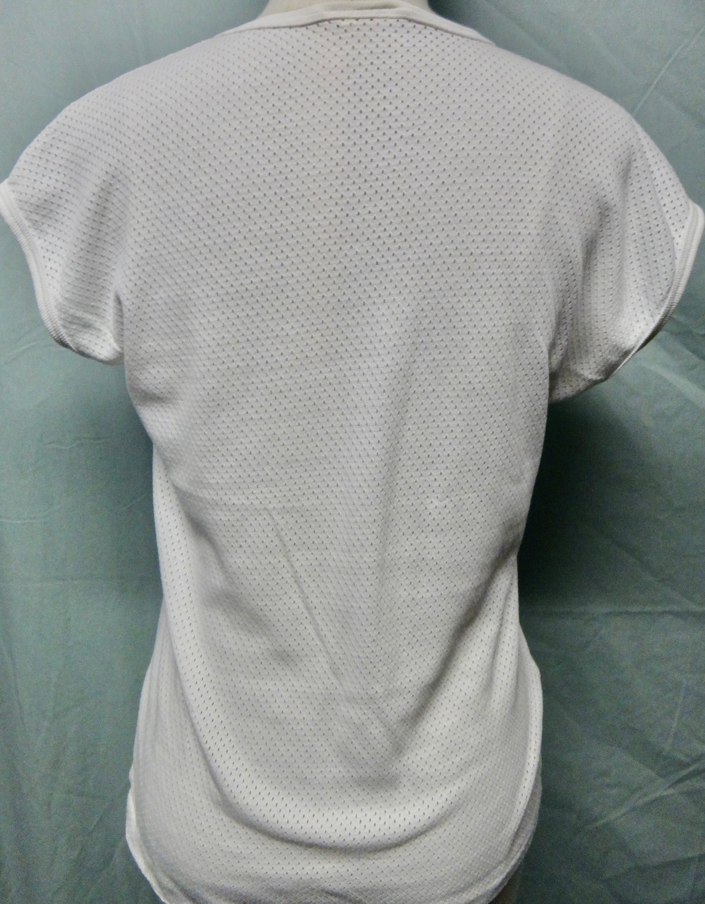 80s White Pinhole T-shirt with Pockets