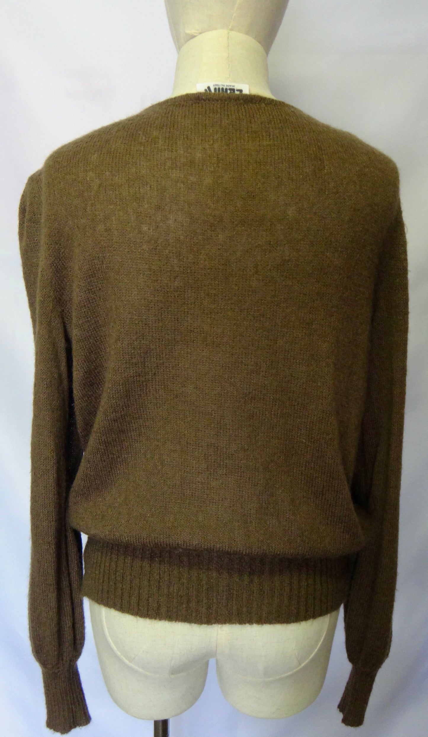 80s Cellini Chocolate Sequin Knit