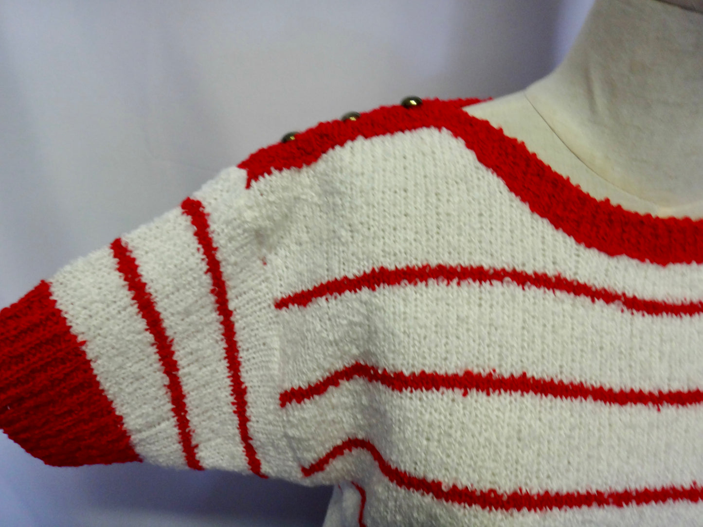 90s Nautical Knit in Red White