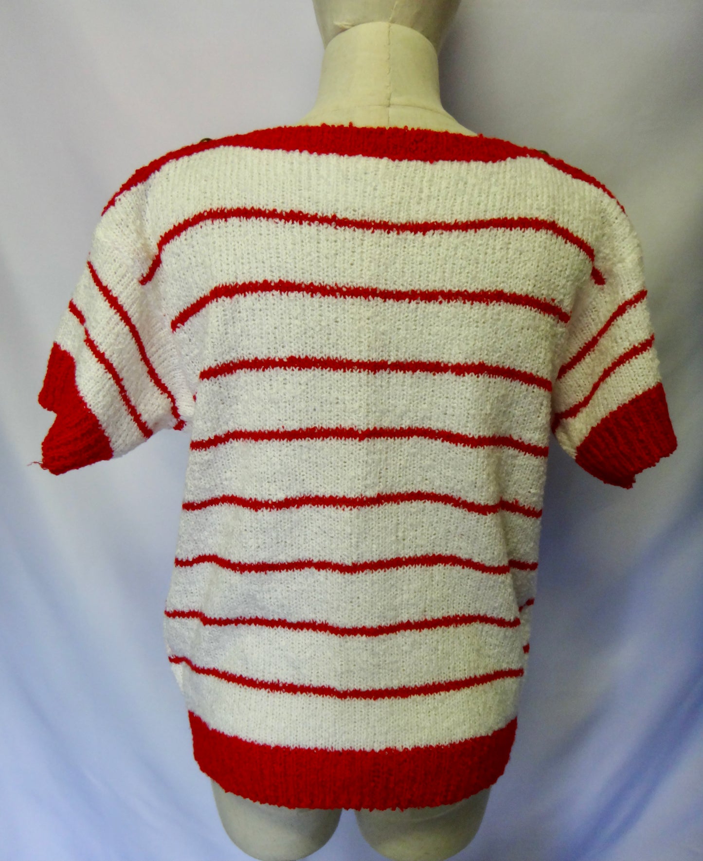 90s Nautical Knit in Red White