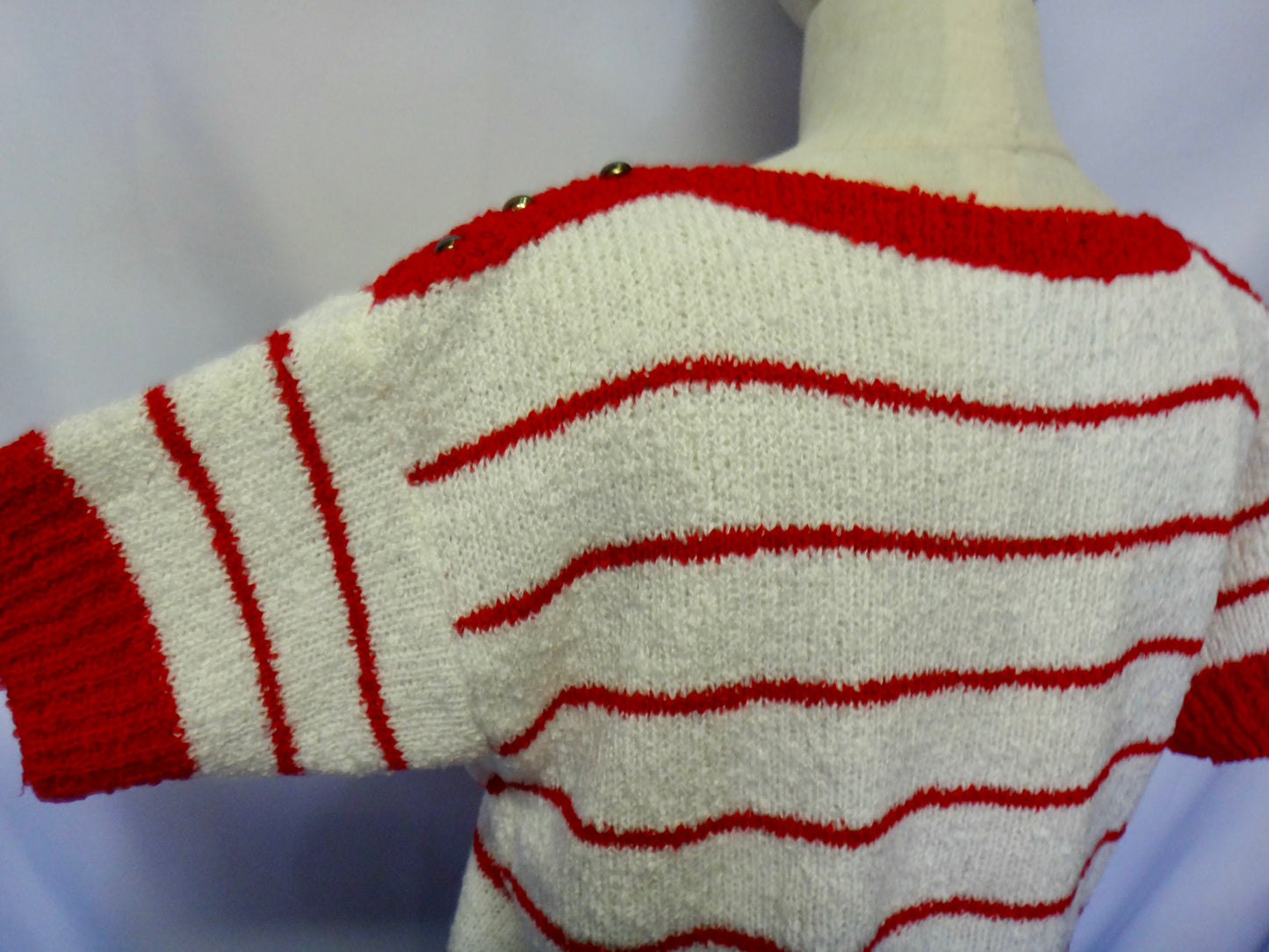 90s Nautical Knit in Red White