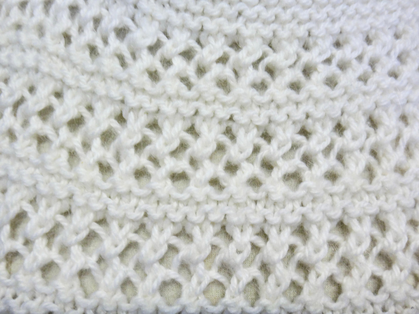 Handmade Winter White Lantern Sleeve Knit