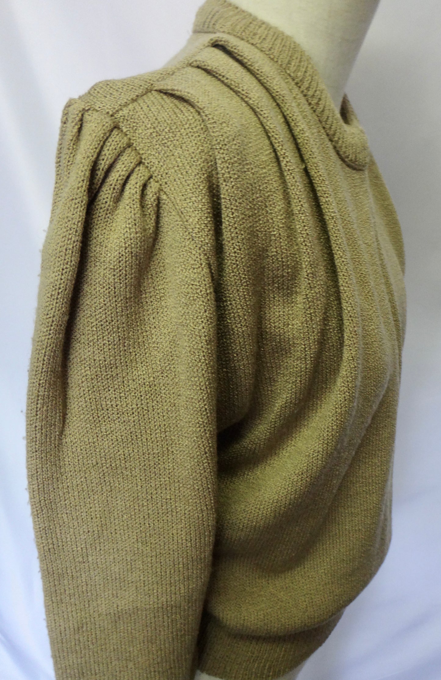 80s/90s Bronze Pleat Shoulder Knit