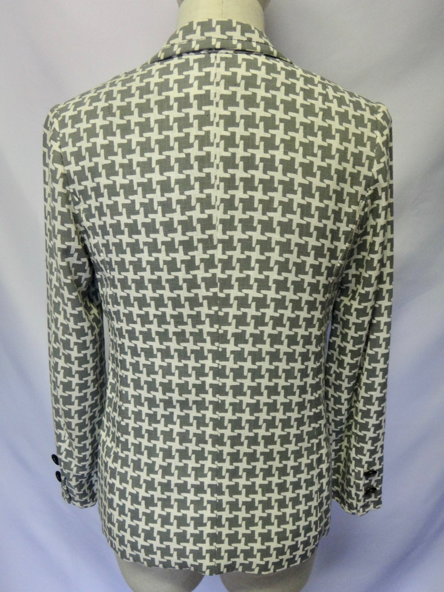 Vintage "Maggy" Geo Houndstooth Blazer