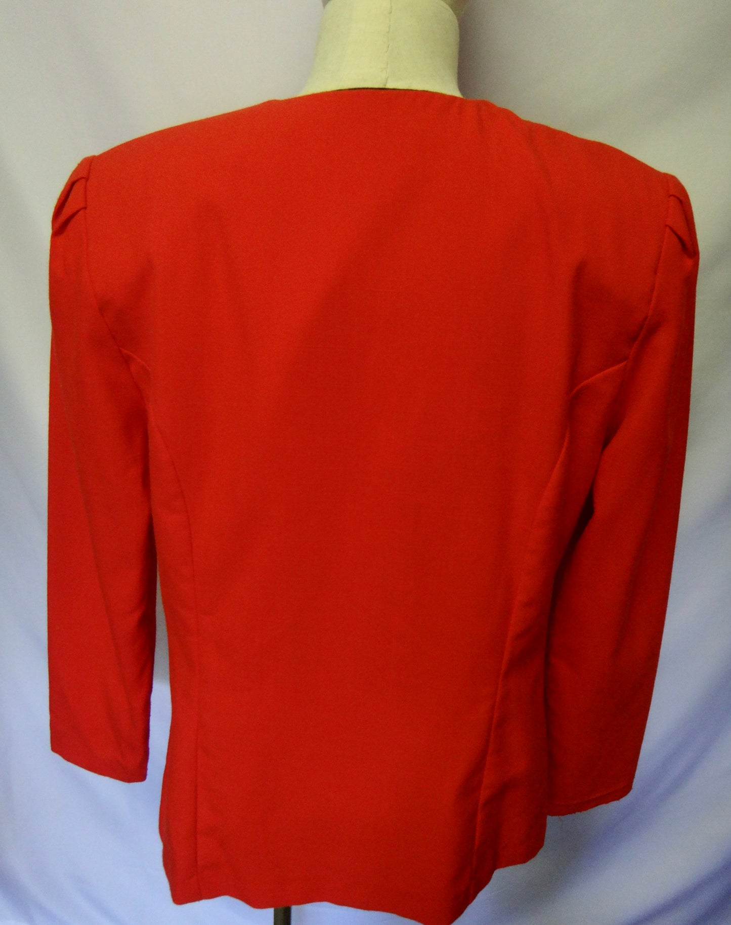 90s Red Jacket with Dot Pocket Square