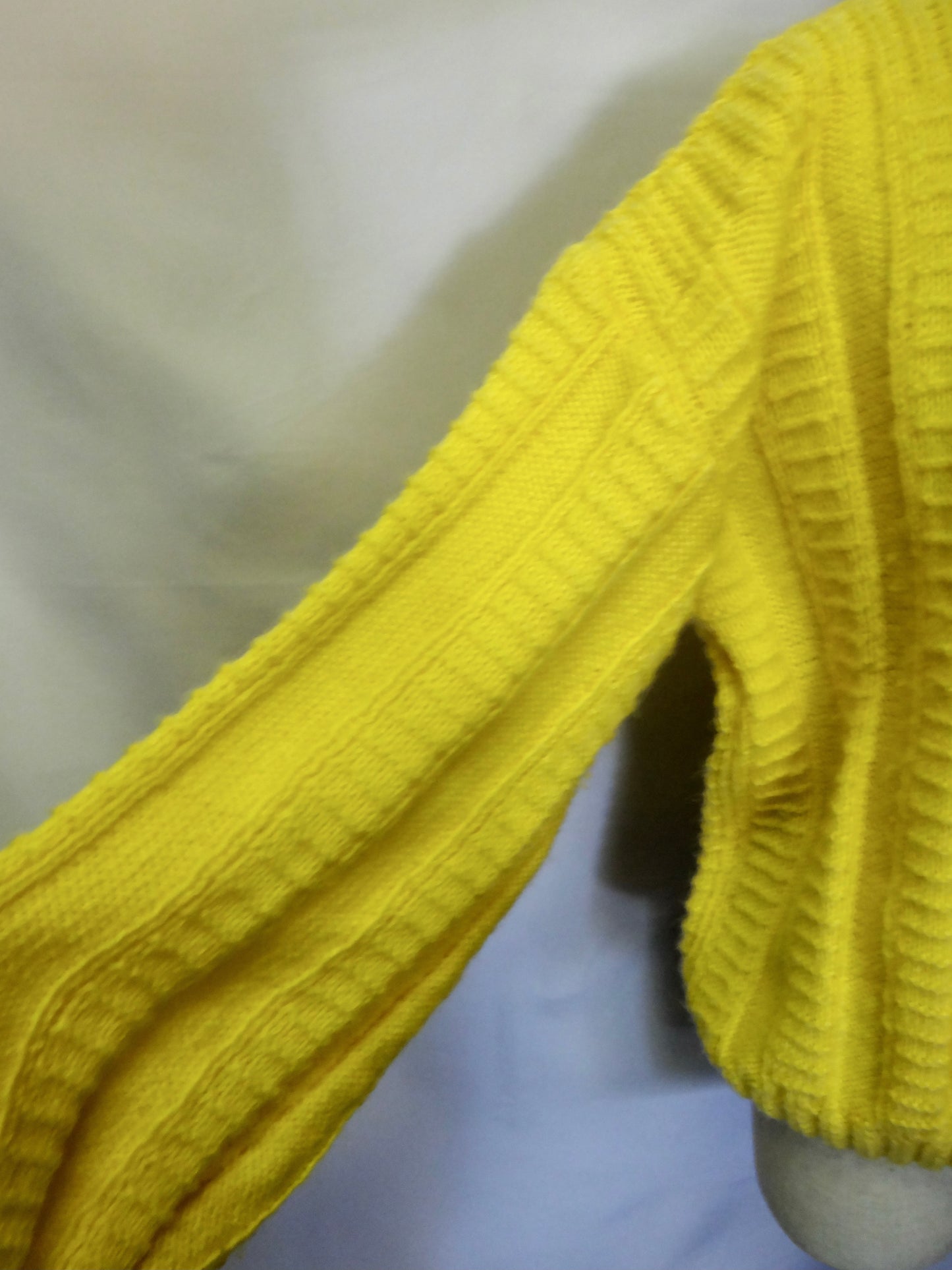 Handmade Vintage Lemon Boat Neck Knit