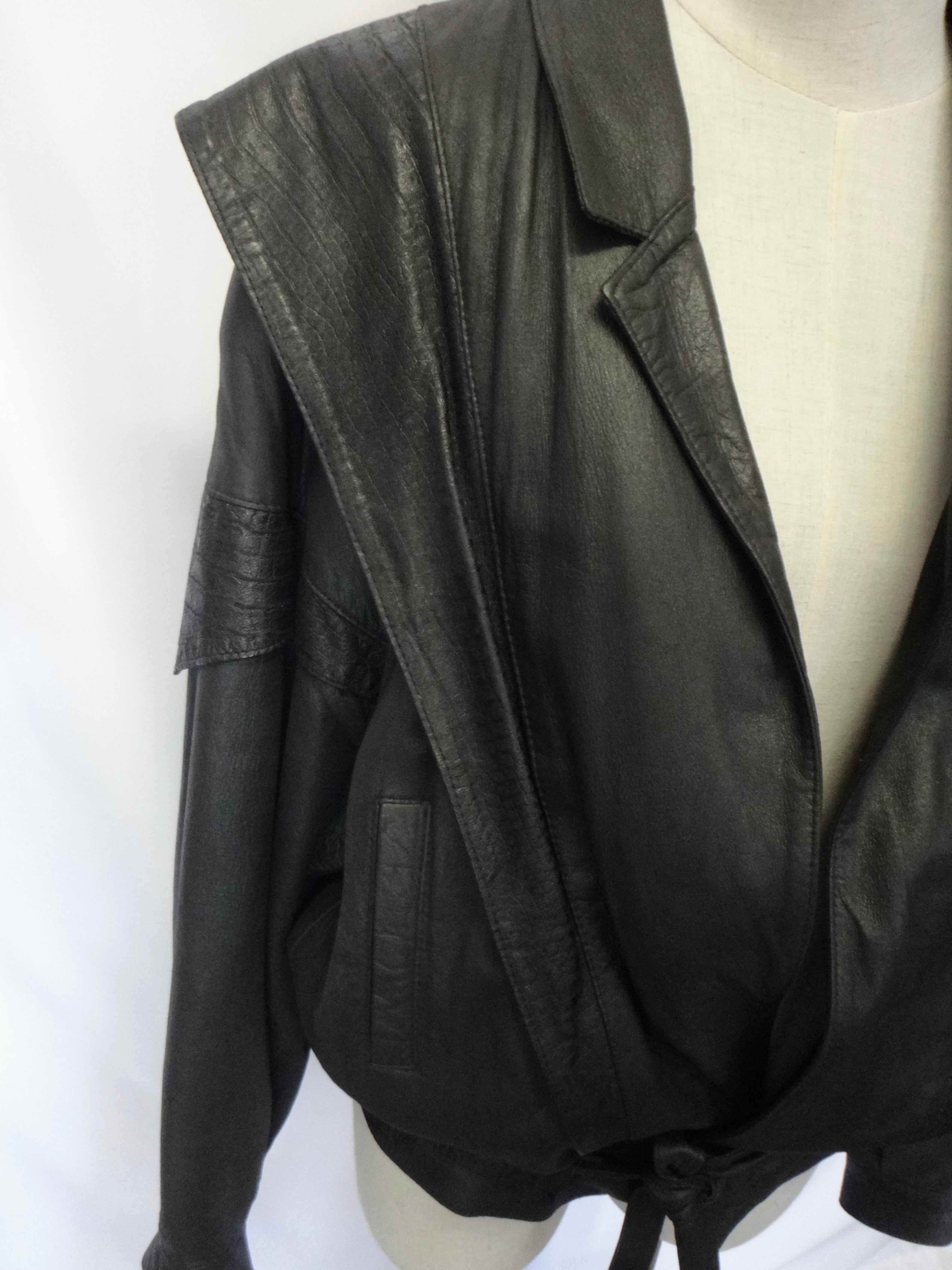 Vintage 80s clearance leather jacket