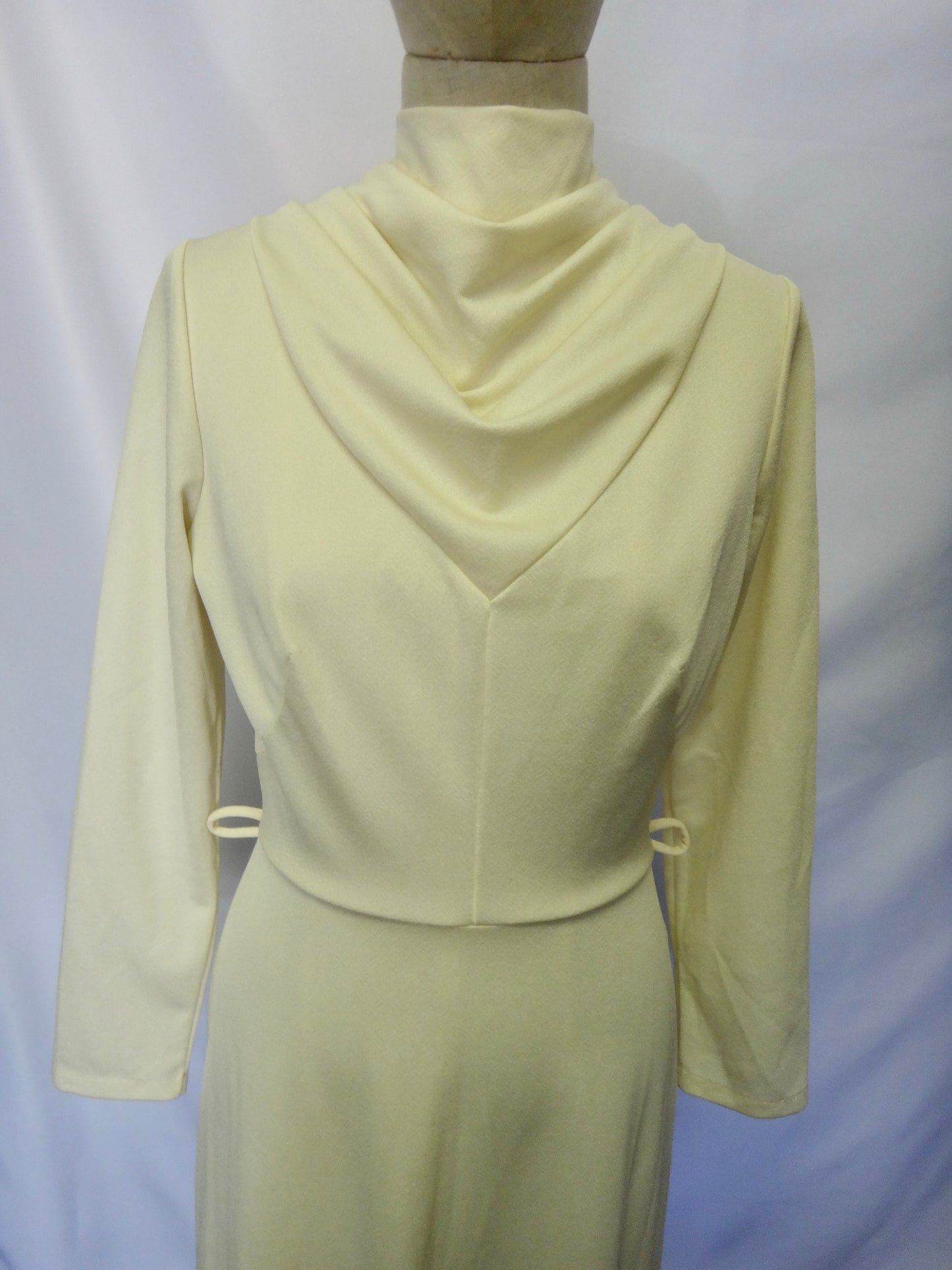 70s/80s Cream "Princess Leia" Dress