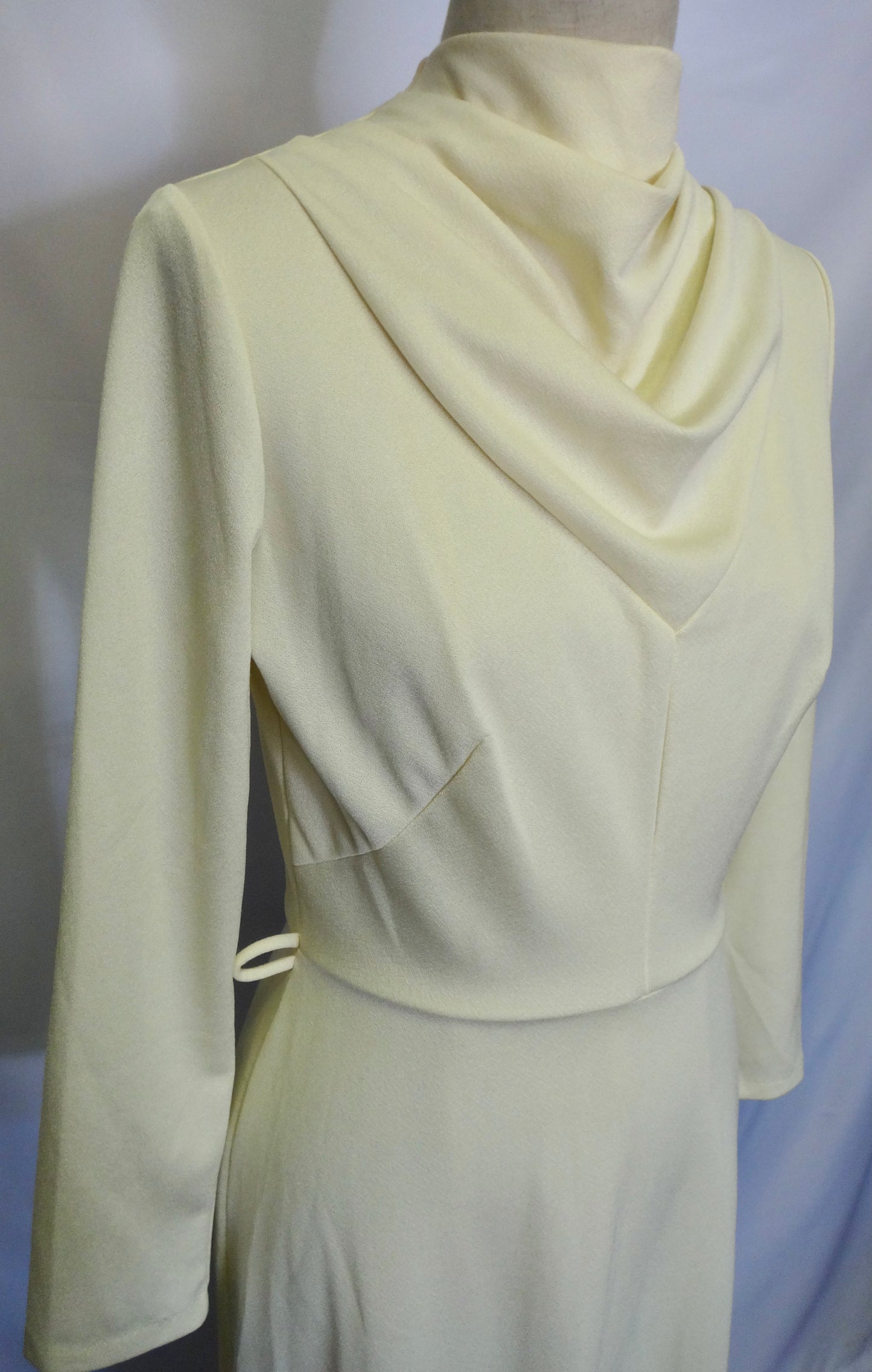 70s/80s Cream "Princess Leia" Dress