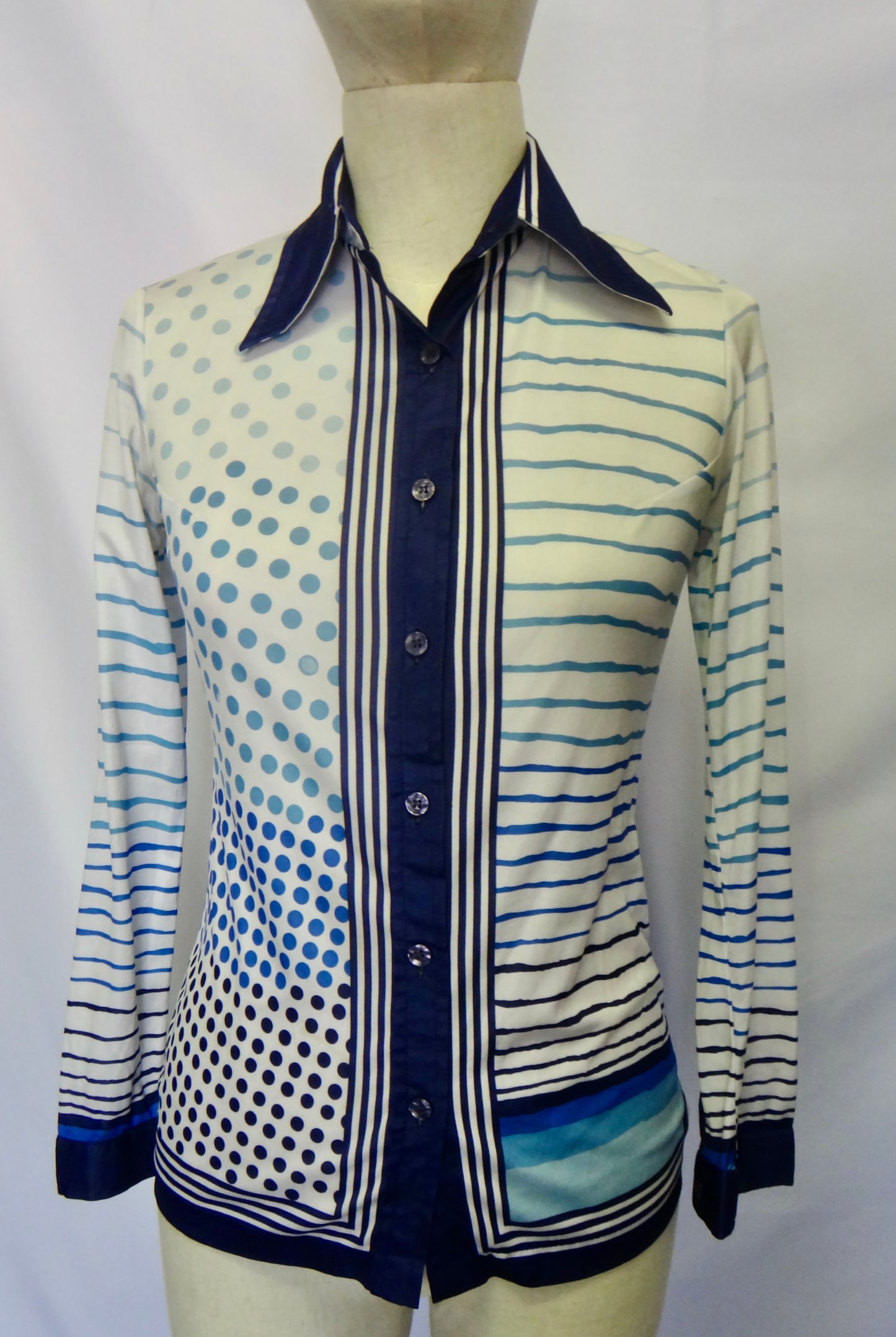 Handkerchief Dot Stripe Shirt