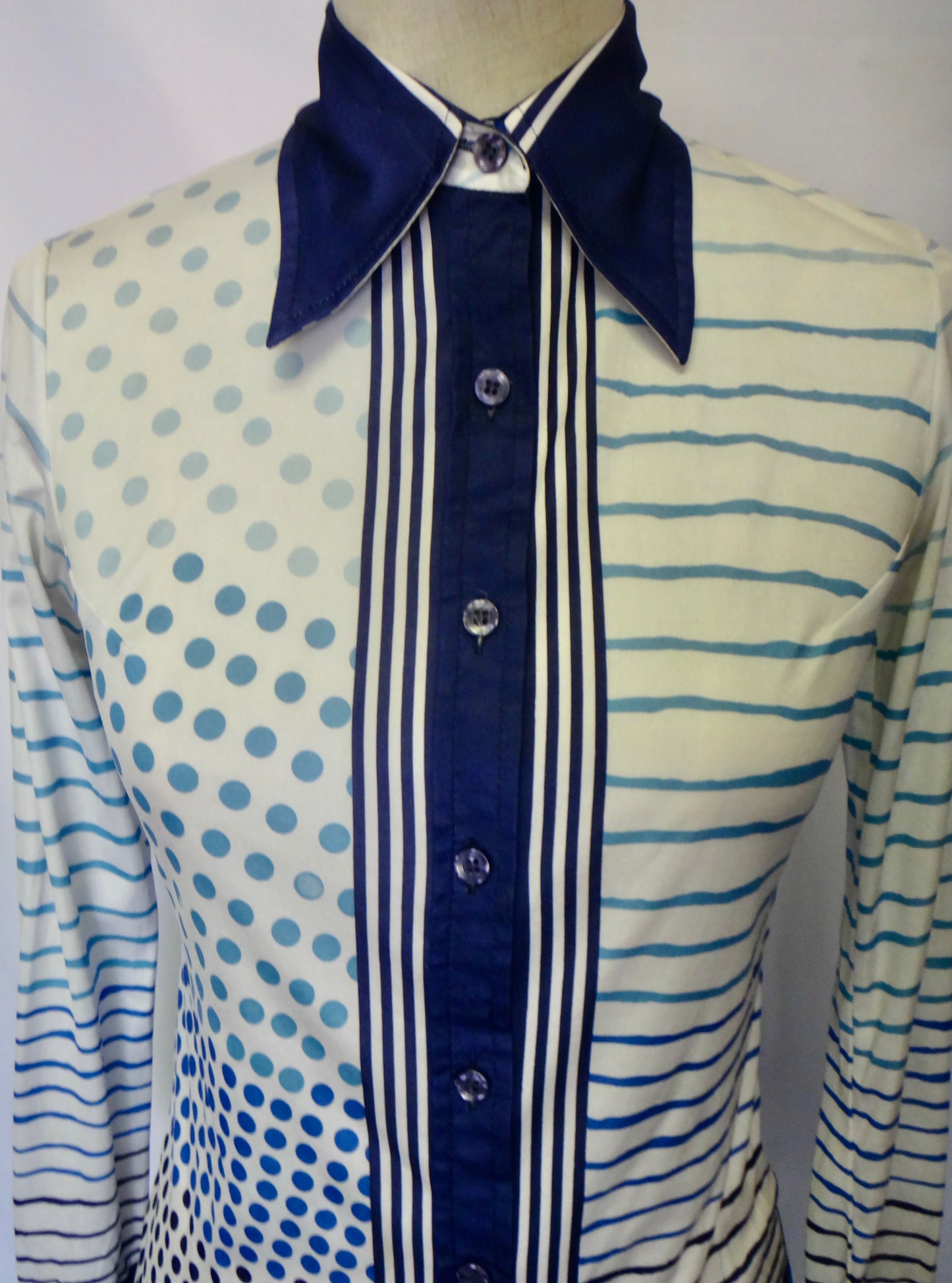 Handkerchief Dot Stripe Shirt