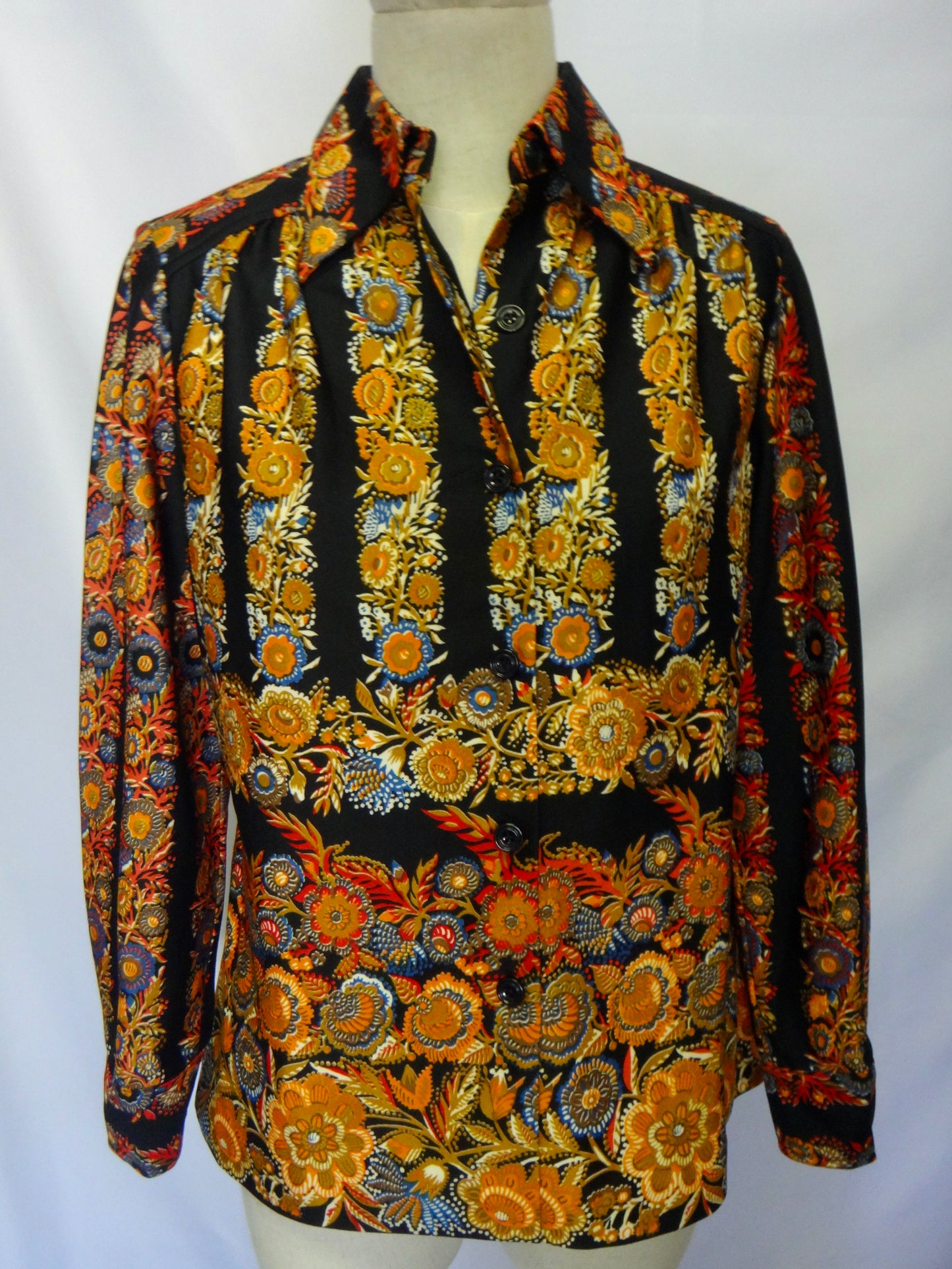 70s/80s Retro Floral Print Shirt