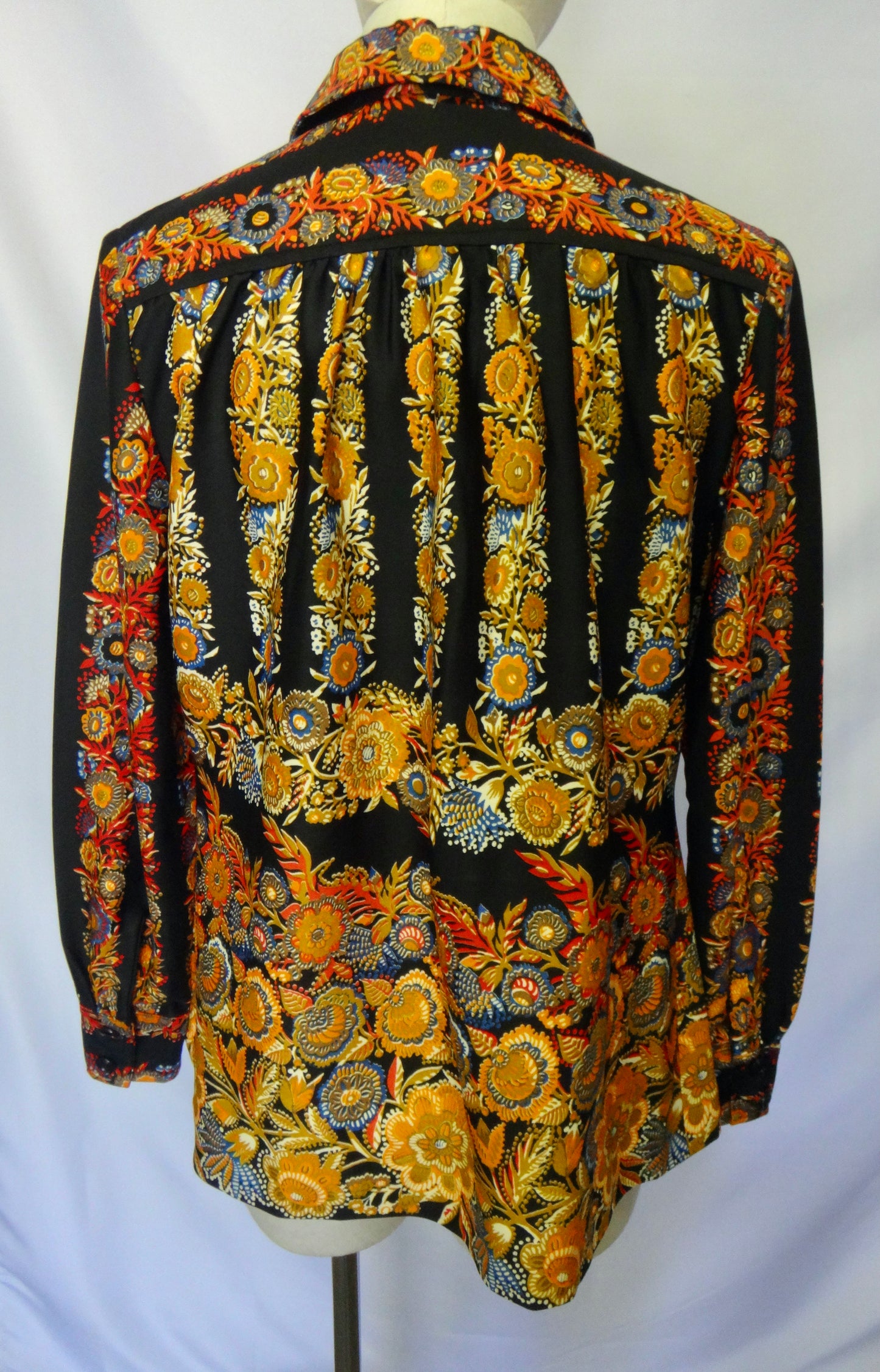 70s/80s Retro Floral Print Shirt