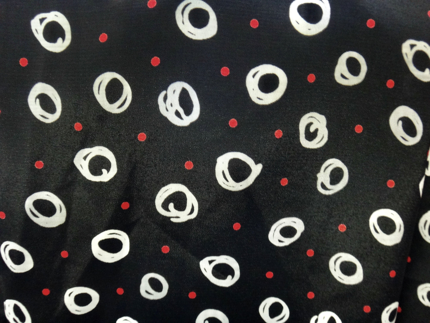 80s/90s Dot Spot Tie Front blouse