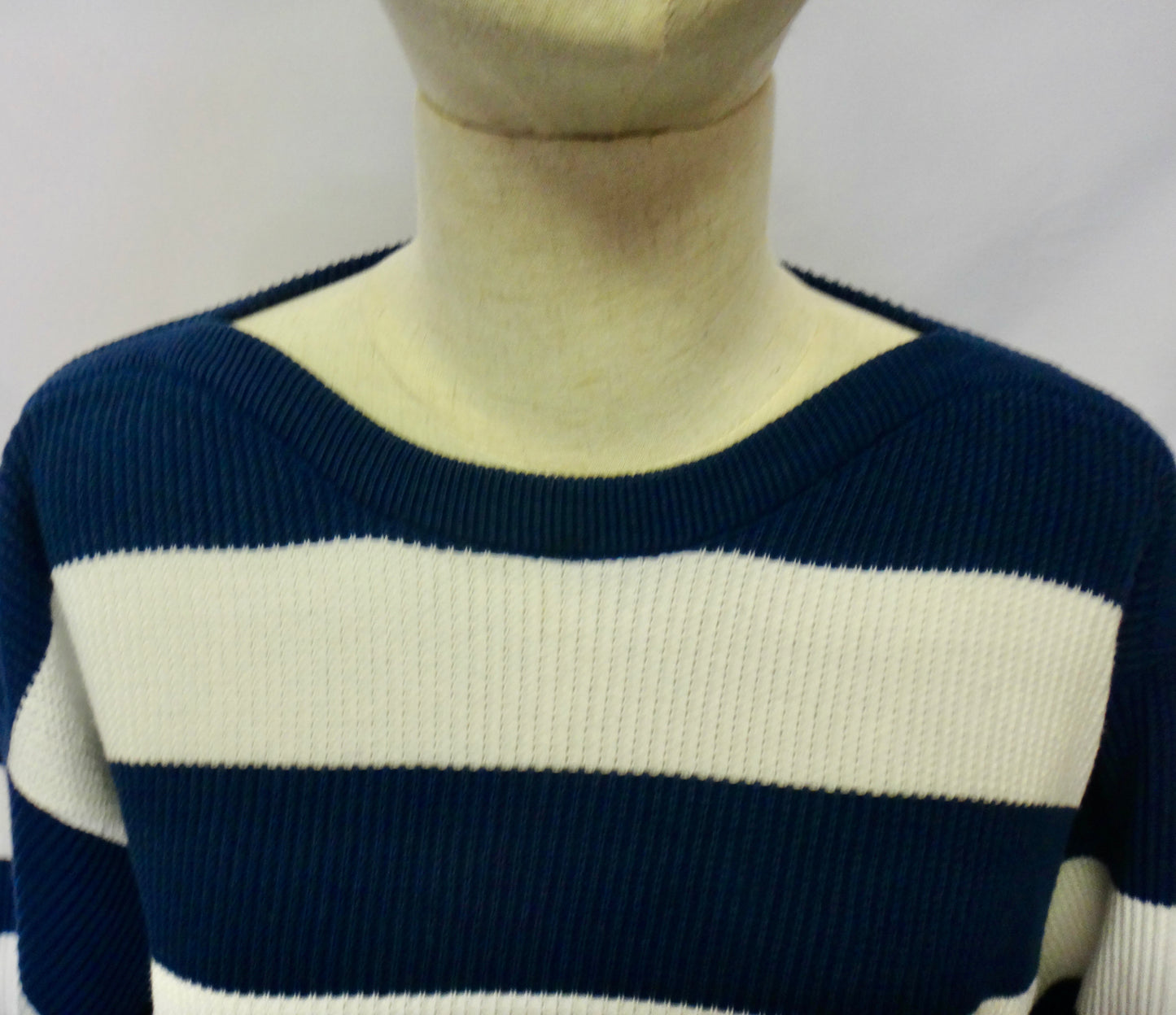 80s/90s Nautical Stripe Knit Navy White