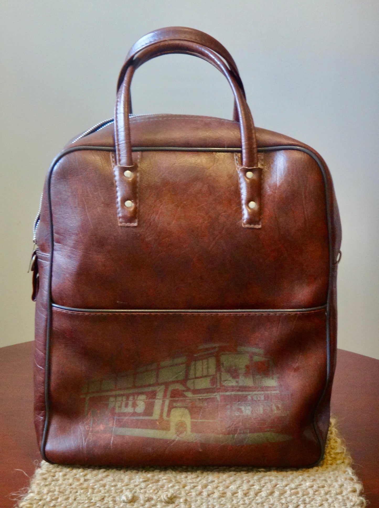 70s Brown Vinyl Touring Bag