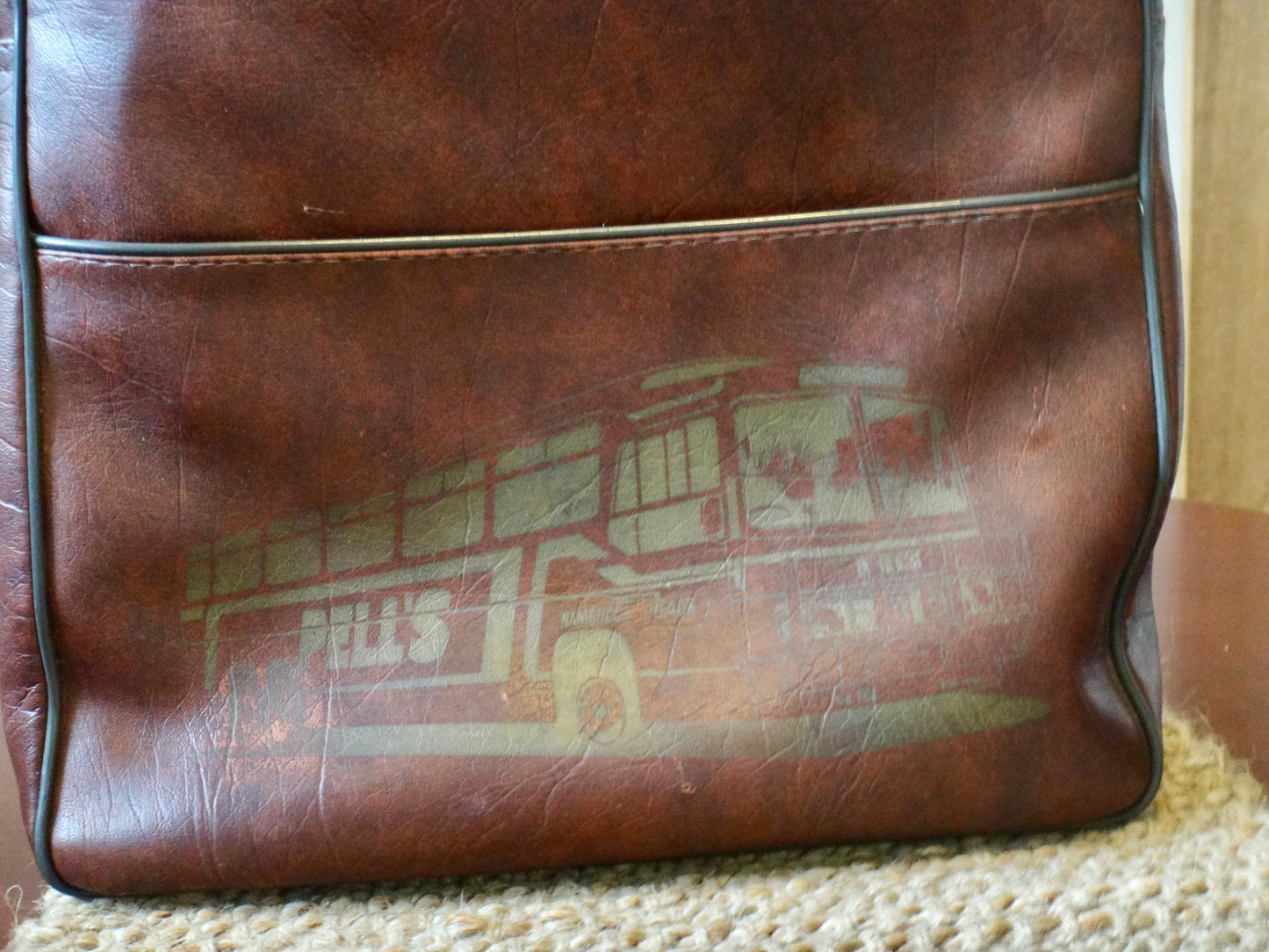 70s Brown Vinyl Touring Bag