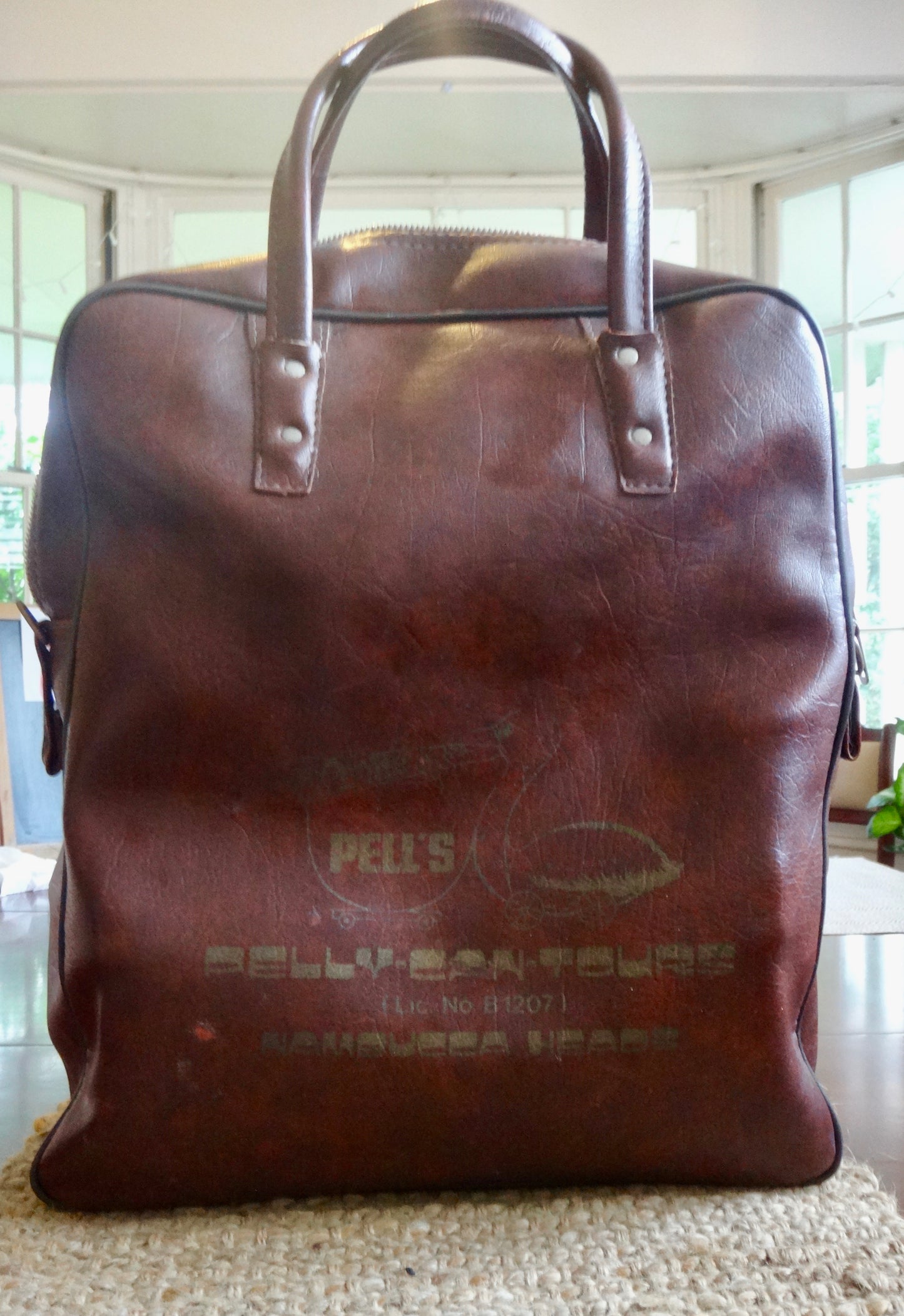 70s Brown Vinyl Touring Bag