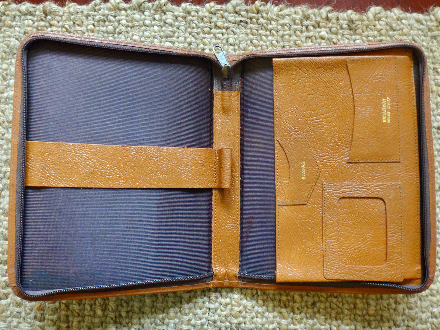 70s/80s Chestnut Leather A5 Organiser