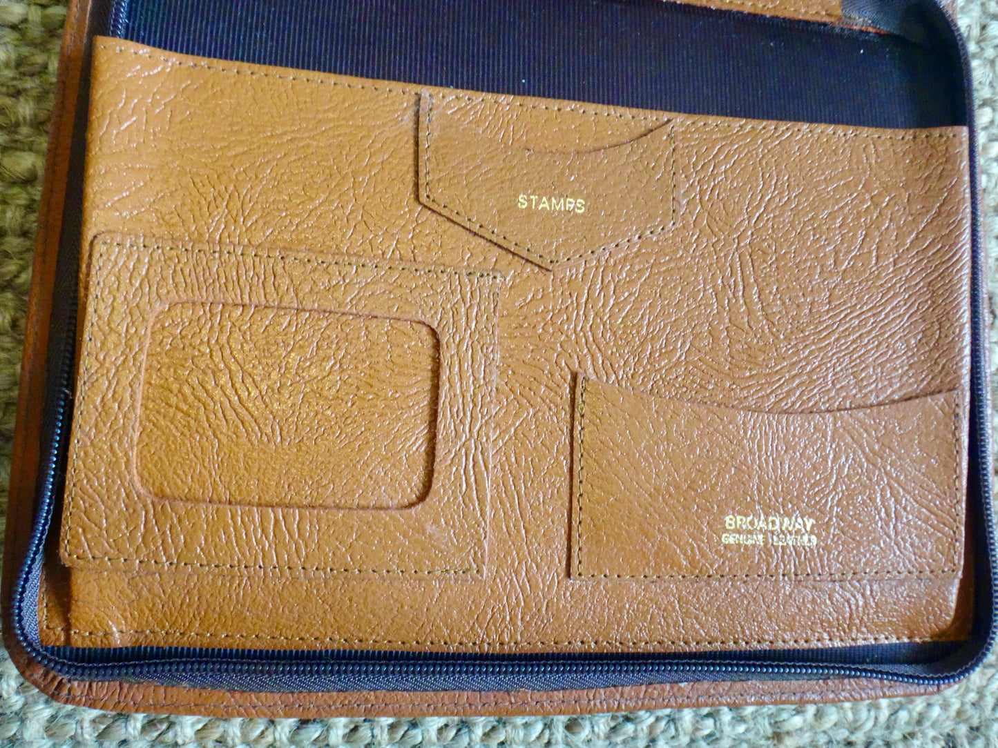 70s/80s Chestnut Leather A5 Organiser