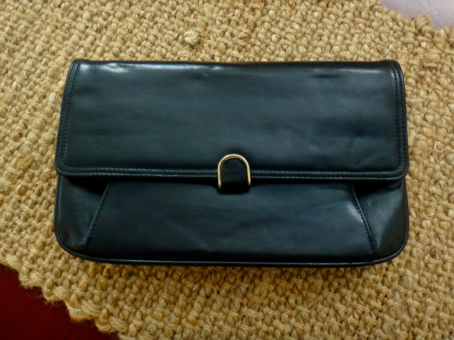 Vintage Goldcrest Black Clutch