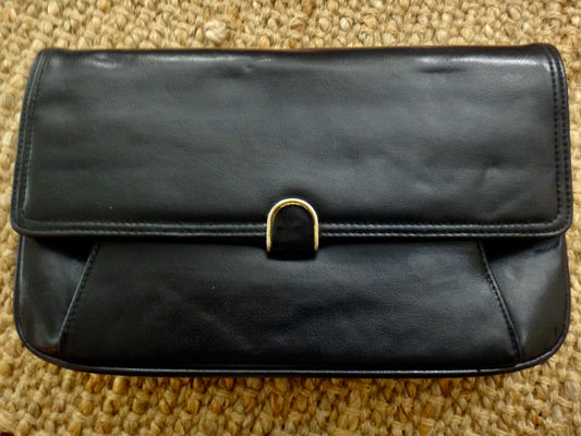 Vintage Goldcrest Black Clutch