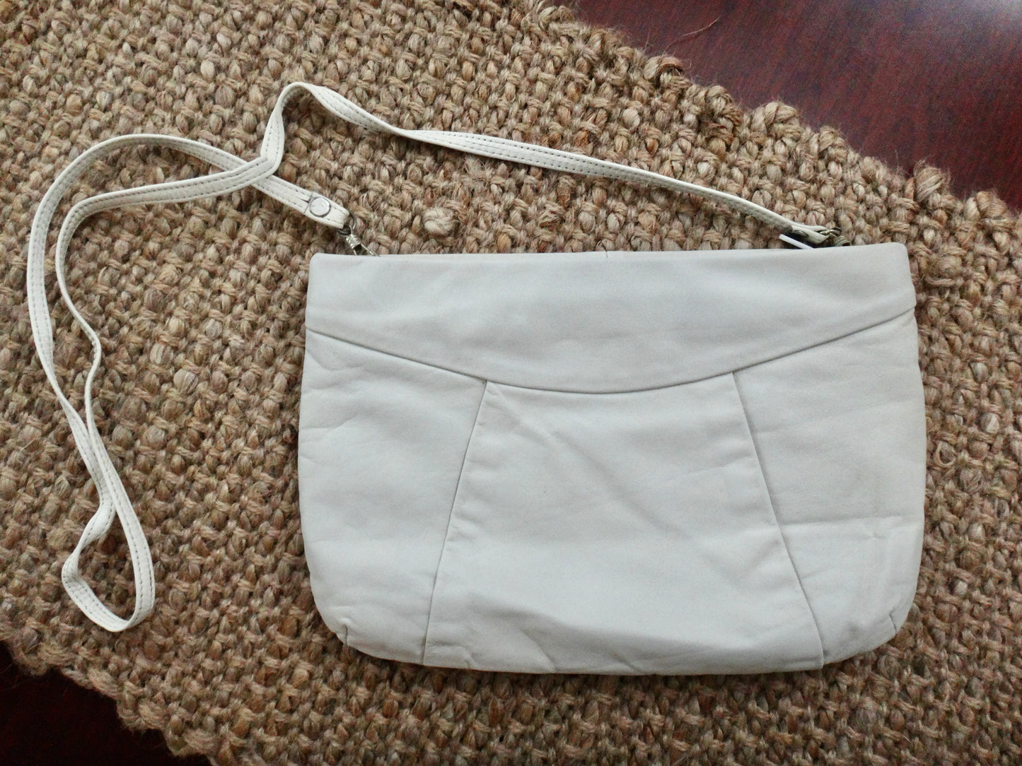 80s Creamy White Shoulder Bag Clutch