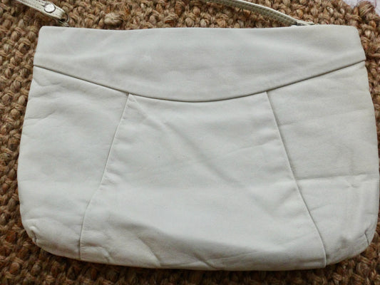 80s Creamy White Shoulder Bag Clutch