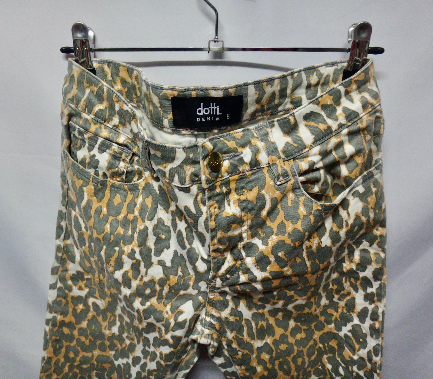 Tiger Print Ankle Grazer Jeggings Preloved